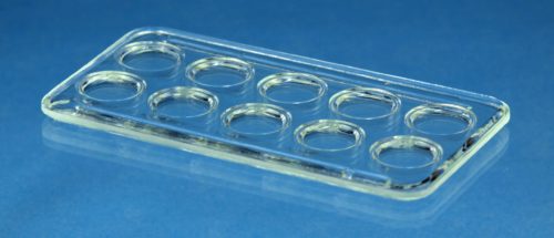 Glass Plate With Cavities, Assistent Germany (not medical device, only for professional lab use)