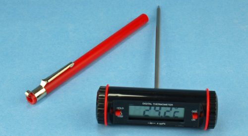 Thermometer with Probe, Digital, +150°C, Assistent Germany (not medical device, only for professional lab use)
