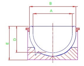 Dewar Flask, Dish-Shaped, KGW Isotherm Germany - Image 2