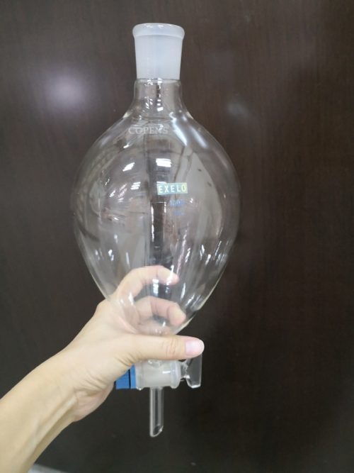 Separating Funnel, Conical, 1000 ml, Clear Glass, Exelo UK