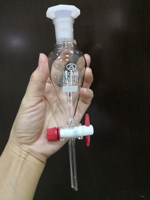 Separating Funnel, Squibb, 100 ml, Clear Glass, Isolab Germany AB LAB