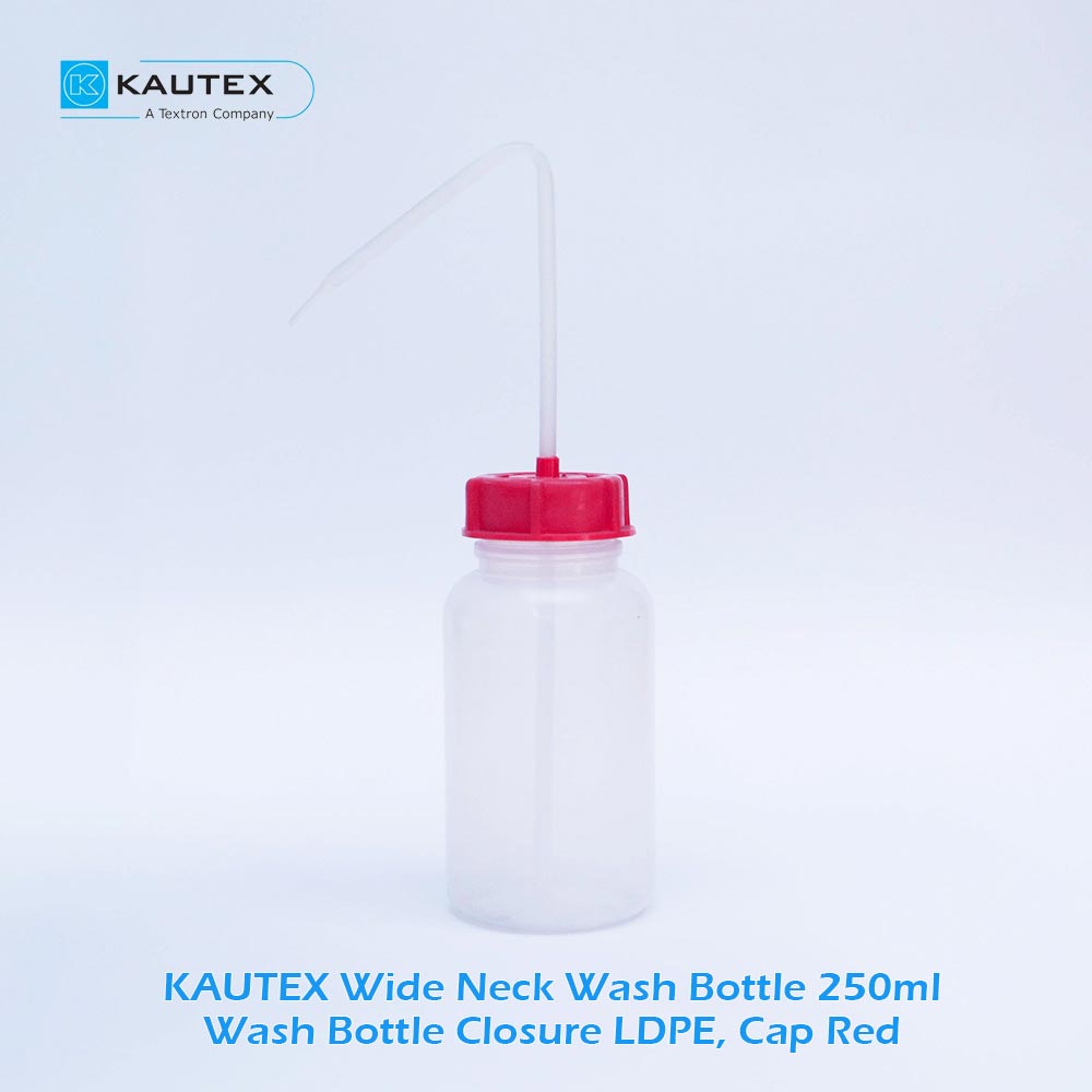 Kautex Wash Bottle With Coloured Cap, 250 ml | AB Lab Mart Malaysia