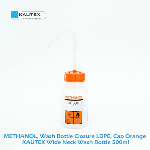 Kautex Wash Bottle with Printed-On Hazard-Symbols, 500 ml, Methanol 2000770023 | AB Lab Mart Malaysia