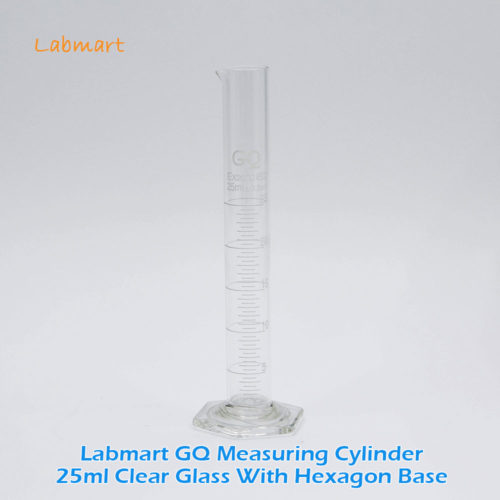 Labmart GQ Measuring Cylinder 1601H Clear Glass With Hexagon Base | AB Lab Mart Online Store Malaysia