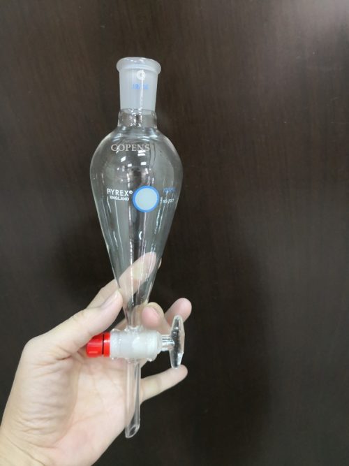 Separating Funnel, Conical, 100 ml, Clear Glass, Pyrex UK