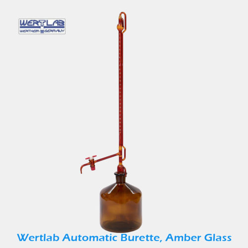 Wertlab Automatic Burette, Borosilicate Amber Glass | AB Lab Mart Online Store Malaysia
